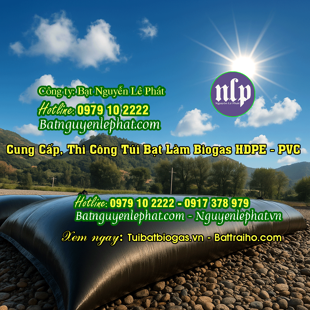 Túi biogas 6 khối Túi biogas 6 khối