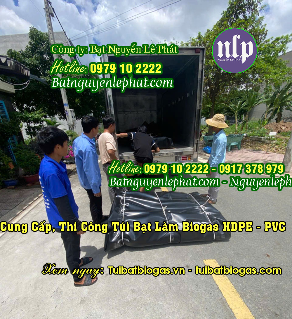 Túi bạt làm hầm biogas